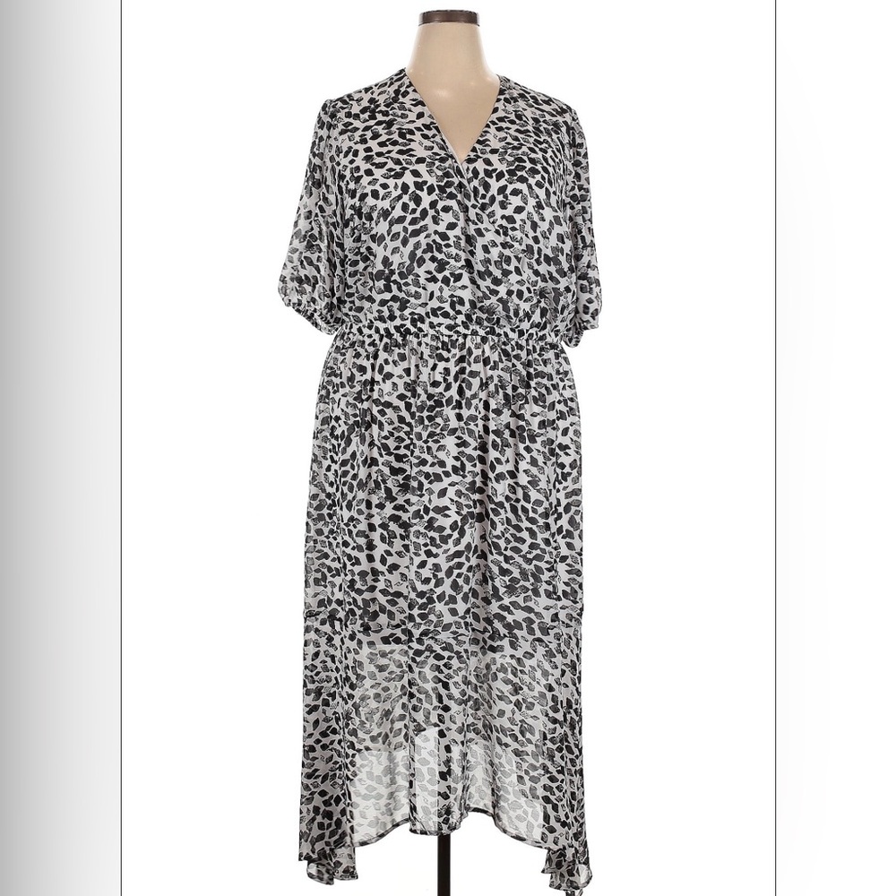 Lane Bryant Elegant Gray Dress